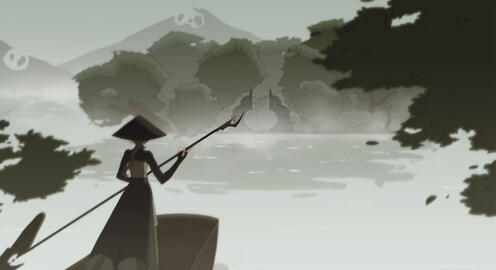 Full body, rendered, background